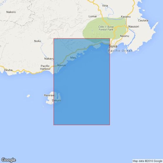 1673 Western Approaches to Suva Harbour Admiralty Chart