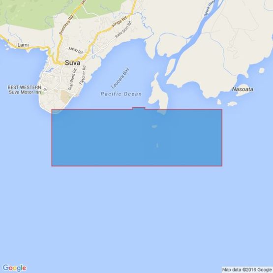 1674 Eastern Approaches to Suva Harbour Admiralty Chart