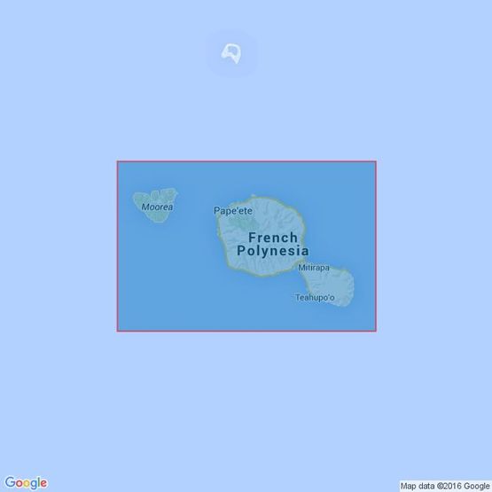 1382 Approaches to Tahiti and Moorea Admiralty Chart