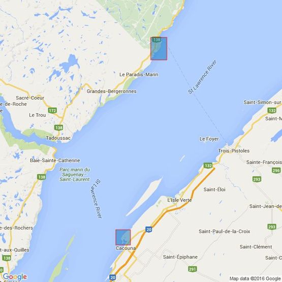 4782 Pointe au Boisvert a/to Cap de la Tete au Chien Admiralty Chart