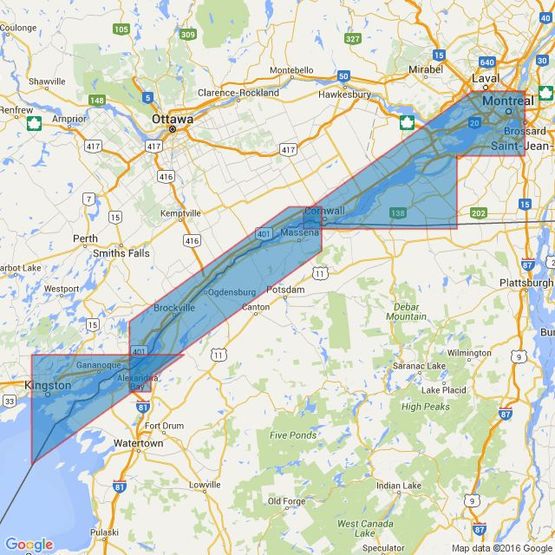 4793 Montreal to/a Lake/Lac Ontario Admiralty Chart