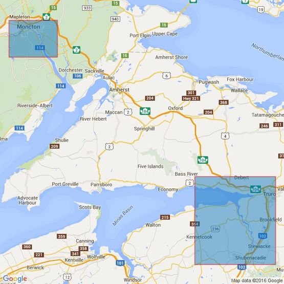 4745 Bay of Fundy inner portion Admiralty Chart