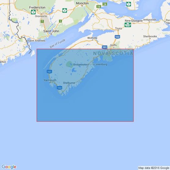 4747 Yarmouth to Halifax Admiralty Chart