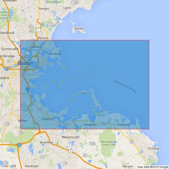 1516 Boston Harbor Admiralty Chart