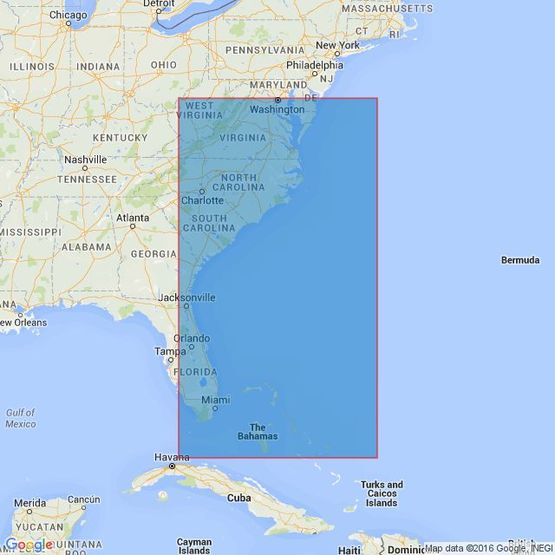 2710 North America - East Coast, Delaware Bay to Straits of Florida Admiralty Chart