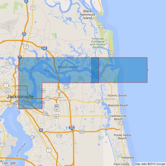 2808 Saint Johns RiverMayport to Jacksonville Admiralty Chart