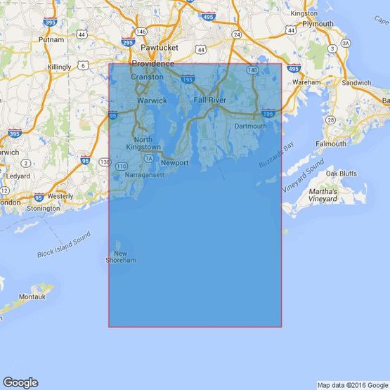 2890 Approaches to Narragansett Bay and Buzzards Bay Admiralty Chart