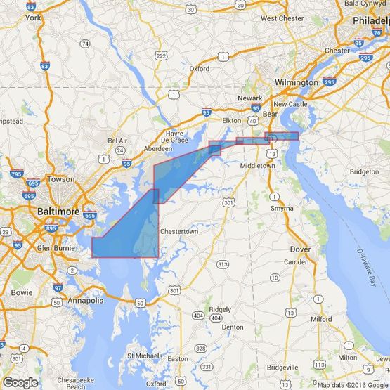 2922 Chesapeake and Delaware Canal and the Northern Approaches to Baltimore Admiralty Chart