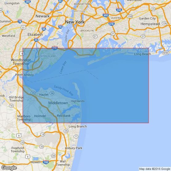 3204 New York Lower Bay and Approaches Admiralty Chart