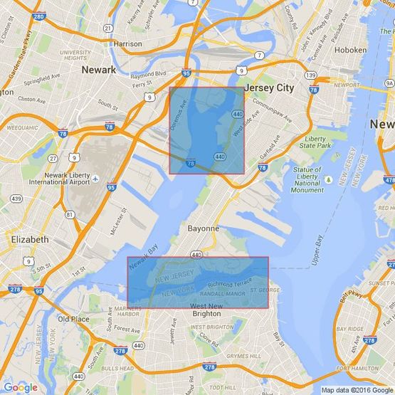 3457 New York Arthur Kill- Kill Van Kull and Newark Bay Admiralty Chart