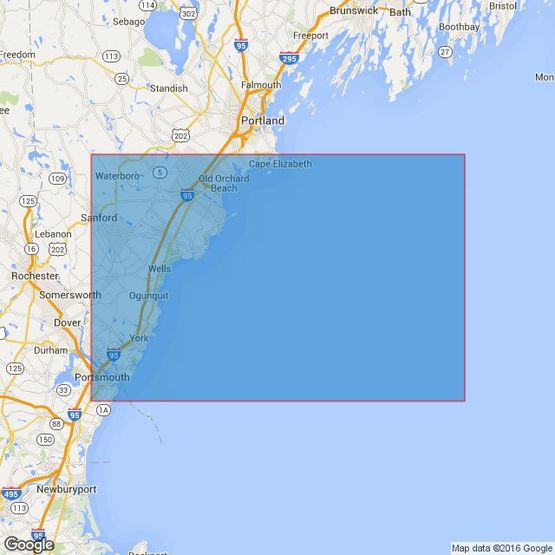 3676 Cape Elizabeth to Portsmouth Harbor Admiralty Chart