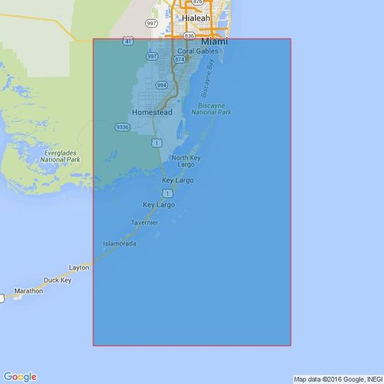 1097 Key Biscayne to Lower Matecumbe Key Admiralty Chart