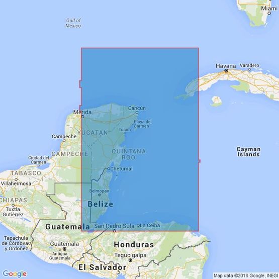 1220 Gulf of Honduras and Yucatan Channel Admiralty Chart