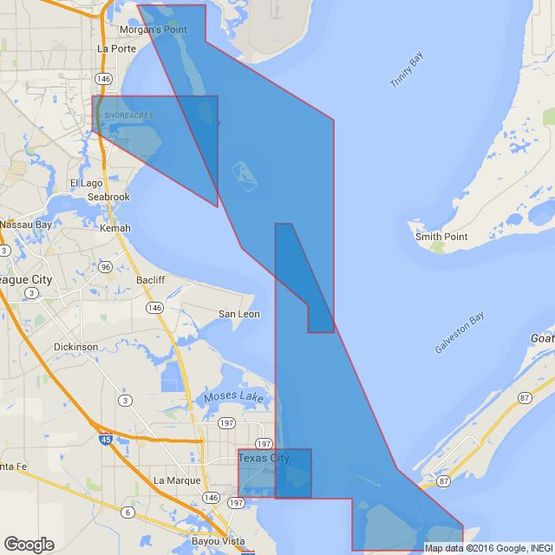 3186 Houston Ship Channel Pelican Island to Barbours Cut Admiralty Chart