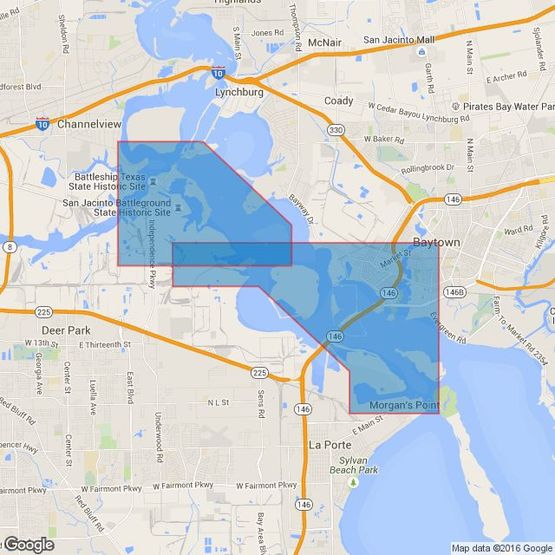 3187 Houston Ship Channel Barbours Cut to Carpenter Bayou Admiralty Chart