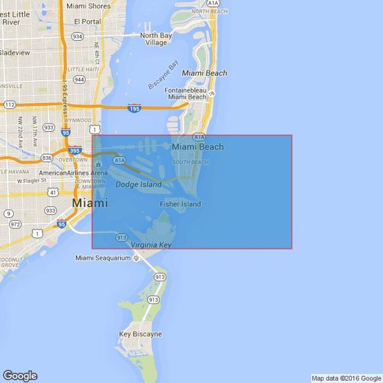 3698 Miami Harbor Admiralty Chart