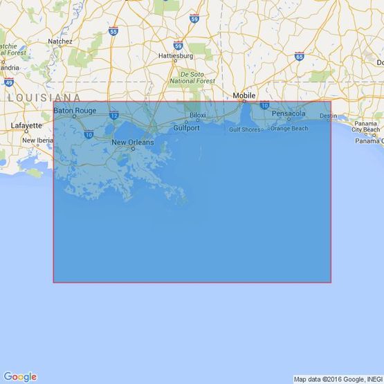 3851 Ship Shoal to Pensacola Bay Admiralty Chart