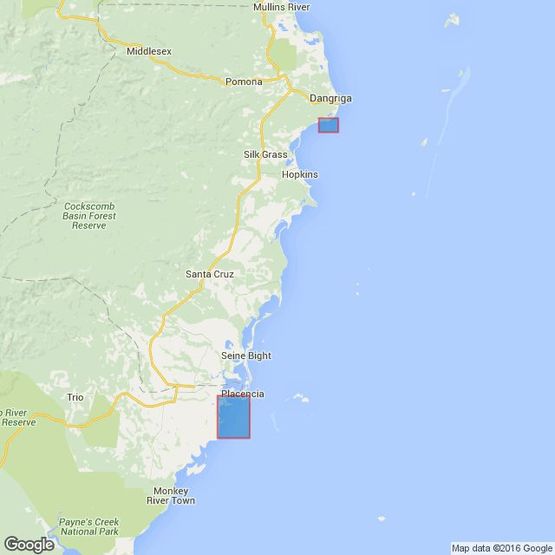1797 Monkey River to Colson Point Admiralty Chart