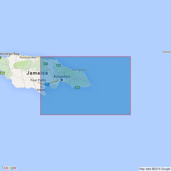 255 Eastern Approaches to Jamaica Admiralty Chart