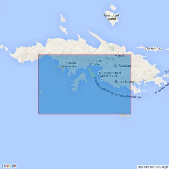 2183 Saint Thomas Harbor Admiralty Chart
