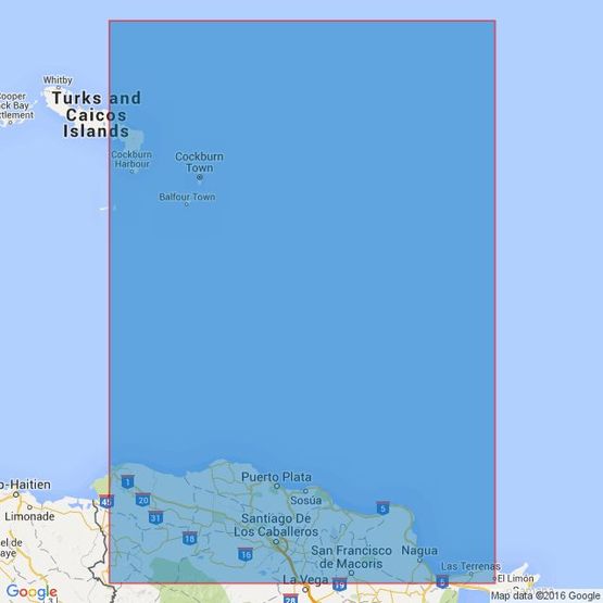 3908 Passages Between Turks &amp; Caicos Islands and Dominican Republic Admiralty Chart