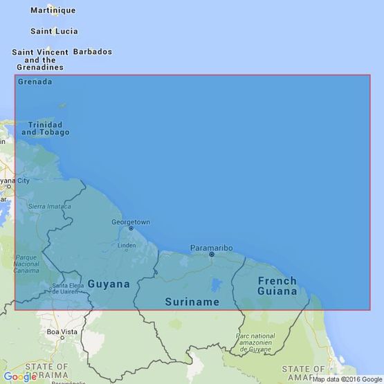517 Trinidad to Cayenne Admiralty Chart
