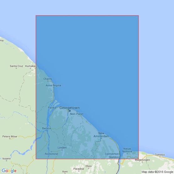 572 Essequibo River to Corentyn River Admiralty Chart