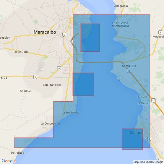 1521 Canal de Maracaibo Southern Part Admiralty Chart
