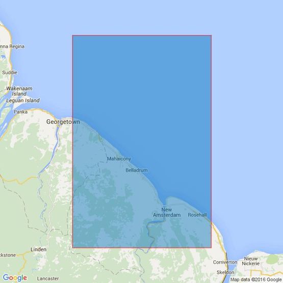 2687 Approaches to the Berbice River Admiralty Chart