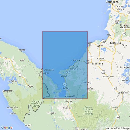 1278 Isla Fuerte to Cabo Tiburon including Golfo de Uraba Admiralty Chart
