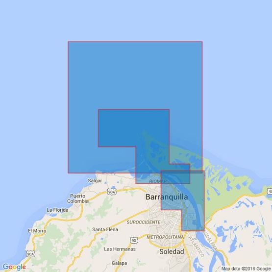 2261 Puerto Barranquilla and Approaches Admiralty Chart