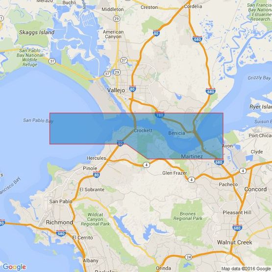 590 San Pablo Bay including Carquinez Strait and Suisun Bay Admiralty Chart
