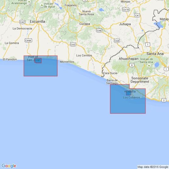 1946 Quetzal and Acajutla Admiralty Chart