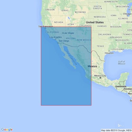 4802 United States and Mexico Admiralty Chart