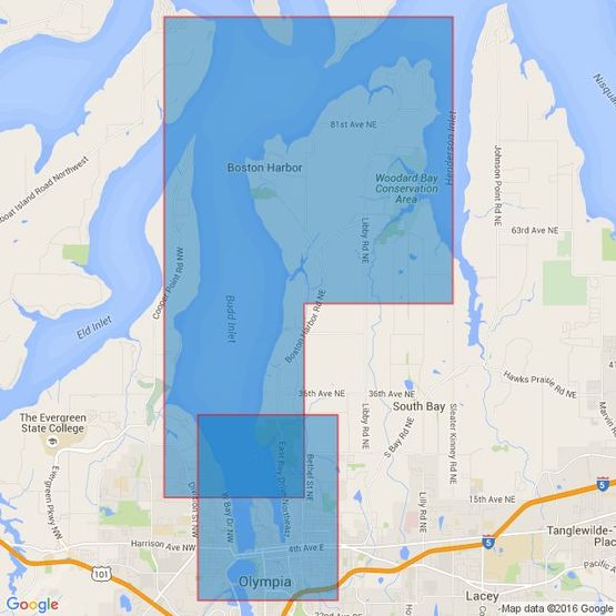 51 Puget SoundPoint Defiance to Olympia Admiralty Chart