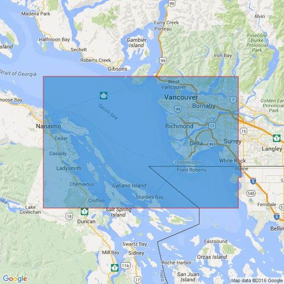 4952 Strait of Georgia, Southern Portion Admiralty Chart