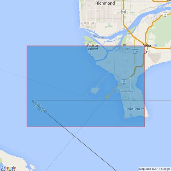 4960 Strait of Georgia, Roberts Bank Admiralty Chart