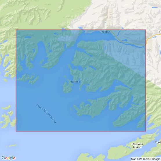 4981 Prince William Sound,Port Fidalgo &amp; Valdez Arm Admiralty Chart