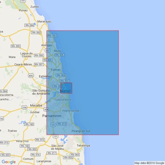 504 Approaches to Porto de Natal Admiralty Chart