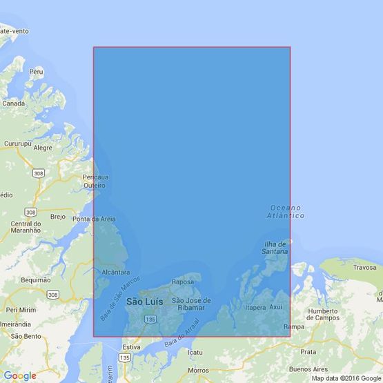 543 Approaches to Baia De Sao Marcos Admiralty Chart