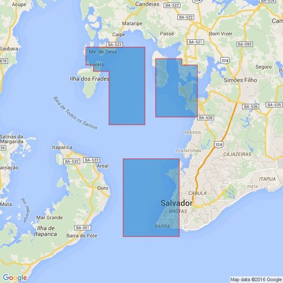 545 Ports in Baia de Todos os Santos Admiralty Chart