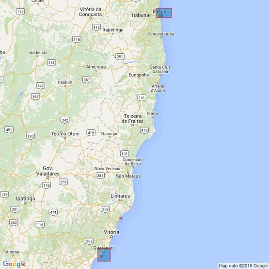 551 Ports and Approaches on the East Coast of Brazil Admiralty Chart