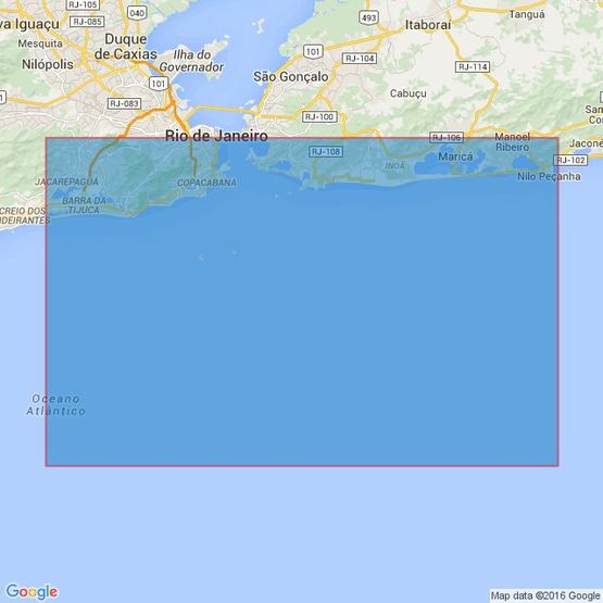 553 Approaches to Baia de Guanabara Admiralty Chart