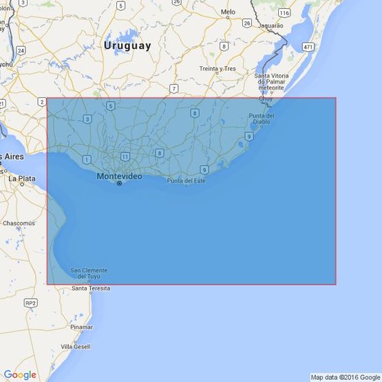 3064 Approaches to Rio de La Plata Admiralty Chart