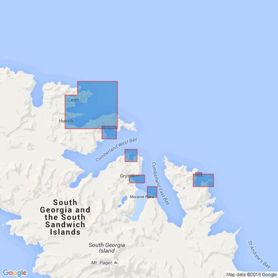 3587 Harbours and Anchorages in South Georgia Admiralty Chart