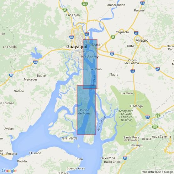 512 Ecuador, Rio Guayas and Guayaquil Admiralty Chart